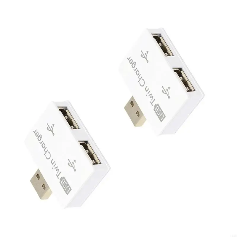 

2025 Новый тонкий разветвитель USB A 2.0 с двойным гнездовым портом и зарядным устройством передачи данных для ноутбука