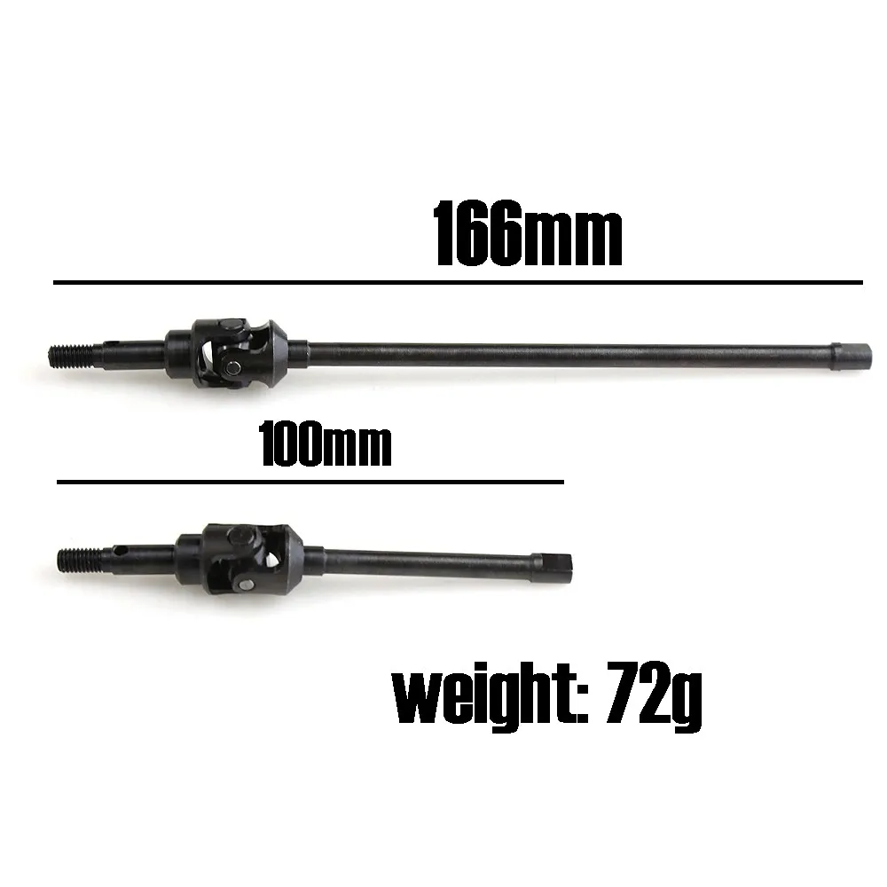 2Pcs Hardened Steel AR14B Universal Axle Set Front CVD Drive Shaft for 1/10 RC Cralwer Axial RBX10 Ryft Rock Bouncer Upgrade