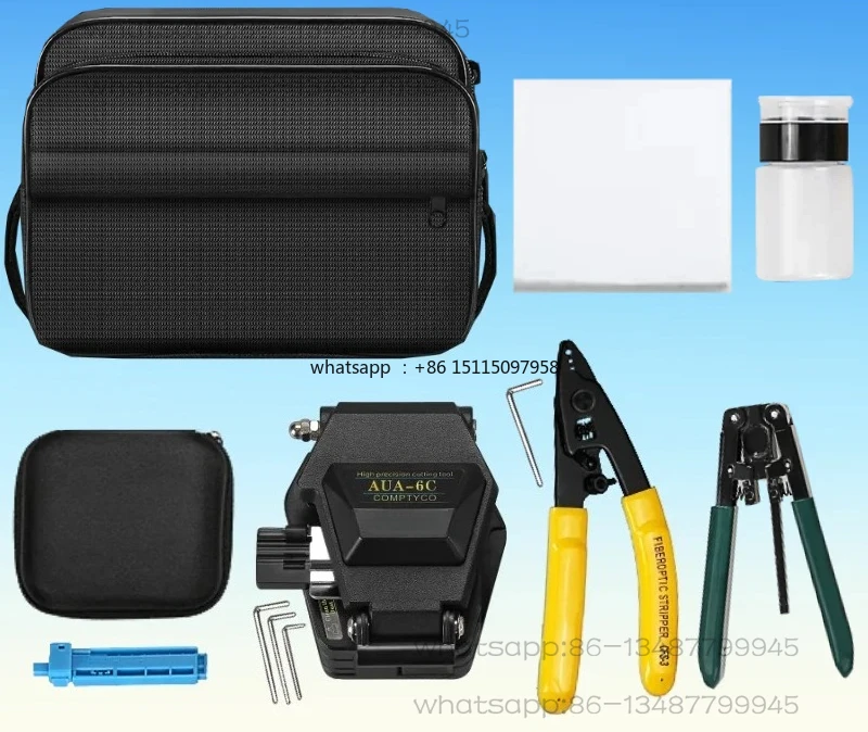 kit-di-strumenti-per-fibra-ottica-con-taglierina-aua-6c-pinze-spelacavi-a-tre-porte-cfs-3-spelacavi-ottico-in-pelle