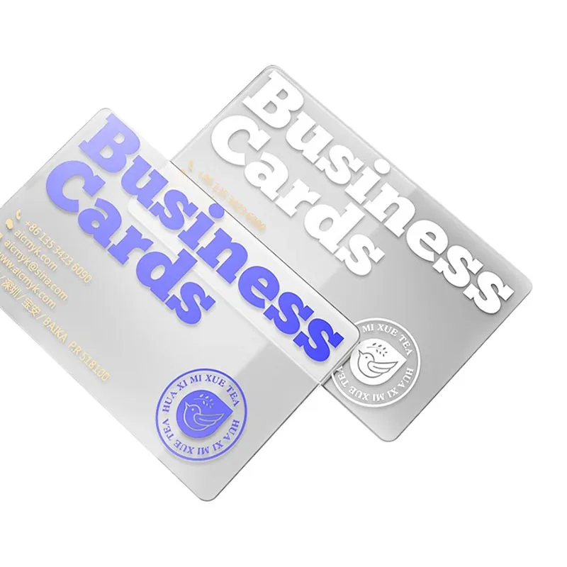 Customized Transparent Business Card Making Frosted Transparent Card Personalized Simple Luxury Business Card Ins Busin