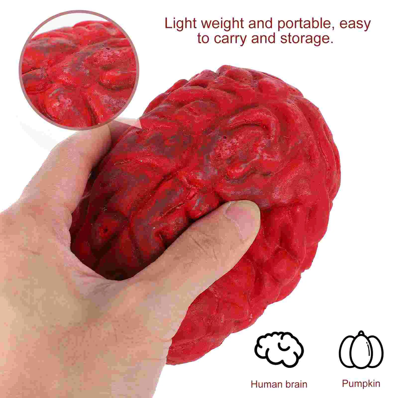 Neon Halloween Brain Molds Human Organs Decoration Haunted House Artificial Toys Plastic Party