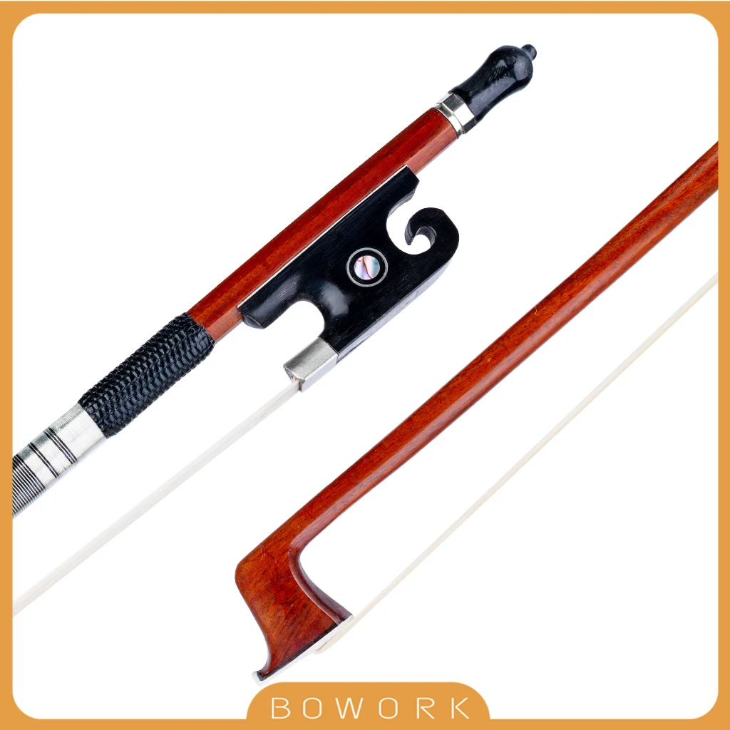 

Orchestra Master Violin Bow Pro Concert Fiddle Bow French Violin Bow Pernambuco Performance 4/4 Violin Bow OX Snail Ebony Frog