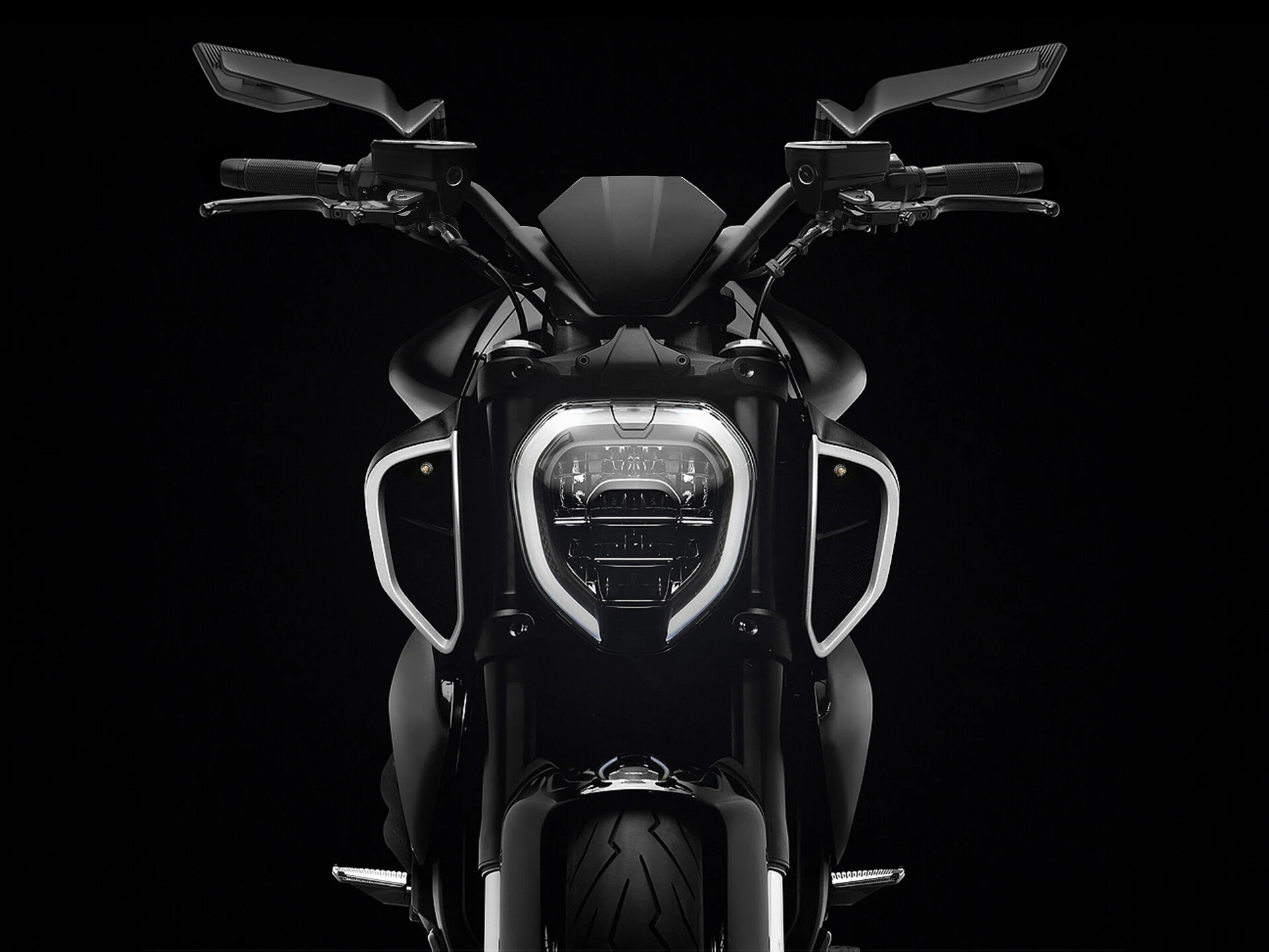 

For Ducati Diavel V4 (2023-2025) & Diavel 1260/1260 S (2019-2022),Motorcycle CNC Side Rearview Mirrors,Black Adjustable Mirrors