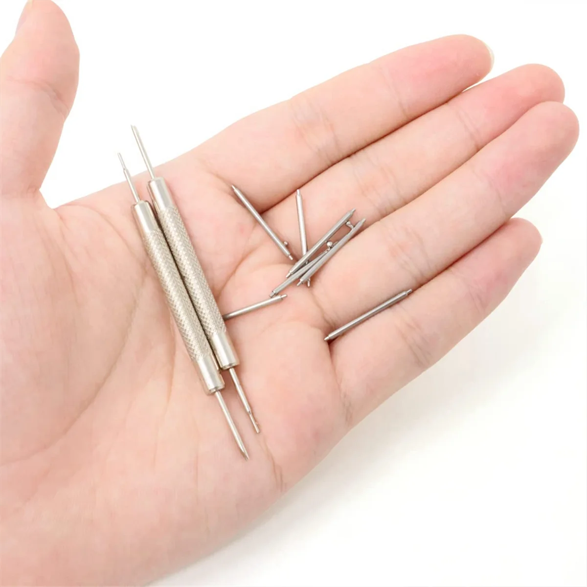 40PCS L 22mm Dia 1.5mm Stainless Steel Quick Release Spring Bars with 2PCS Double Tip Watch Band Remove Tool