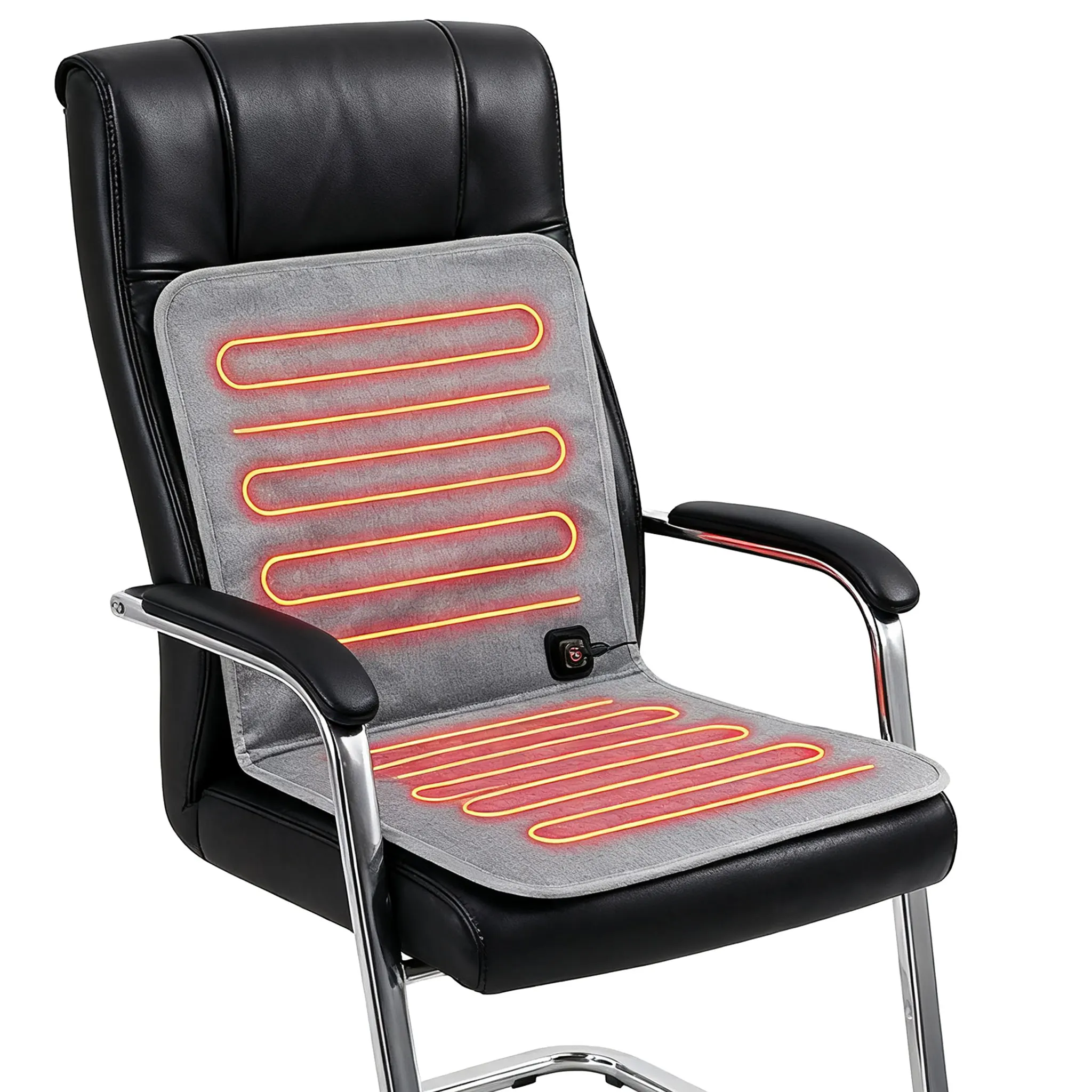 

Подушка для сиденья с подогревом, зимний USB электрический термобелье, 3-уровневая температура, автоматическое отключение, коврик для офисного стула для кемпинга, большая зона тепла