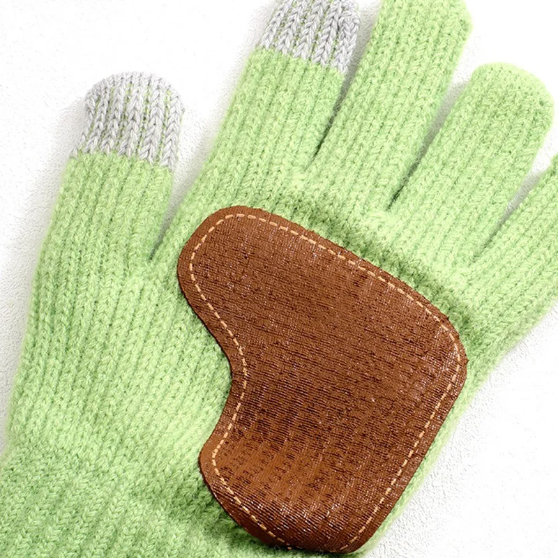 Winter Touchscreen Gloves, Men & Women, Outdoor Cycling, Anti-Slip, Winter Warm, Knitted Gloves, Large Size