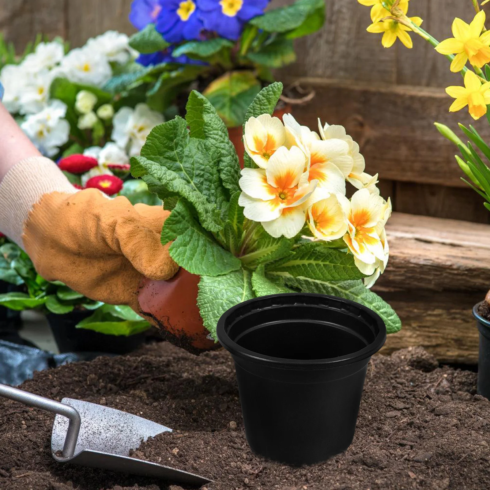 

100pcs Seedling Cups Flower Pots 3Inch Durable Lightweight Plant Nursery Pots For Indoor Outdoor Garden Propagator Moisture