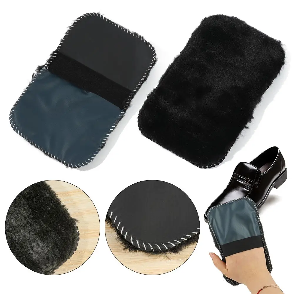 Plush Cleaning Tool Soft Handbag Brushes Gloves Wipe Shoes Cleaner Shoe Care Brush