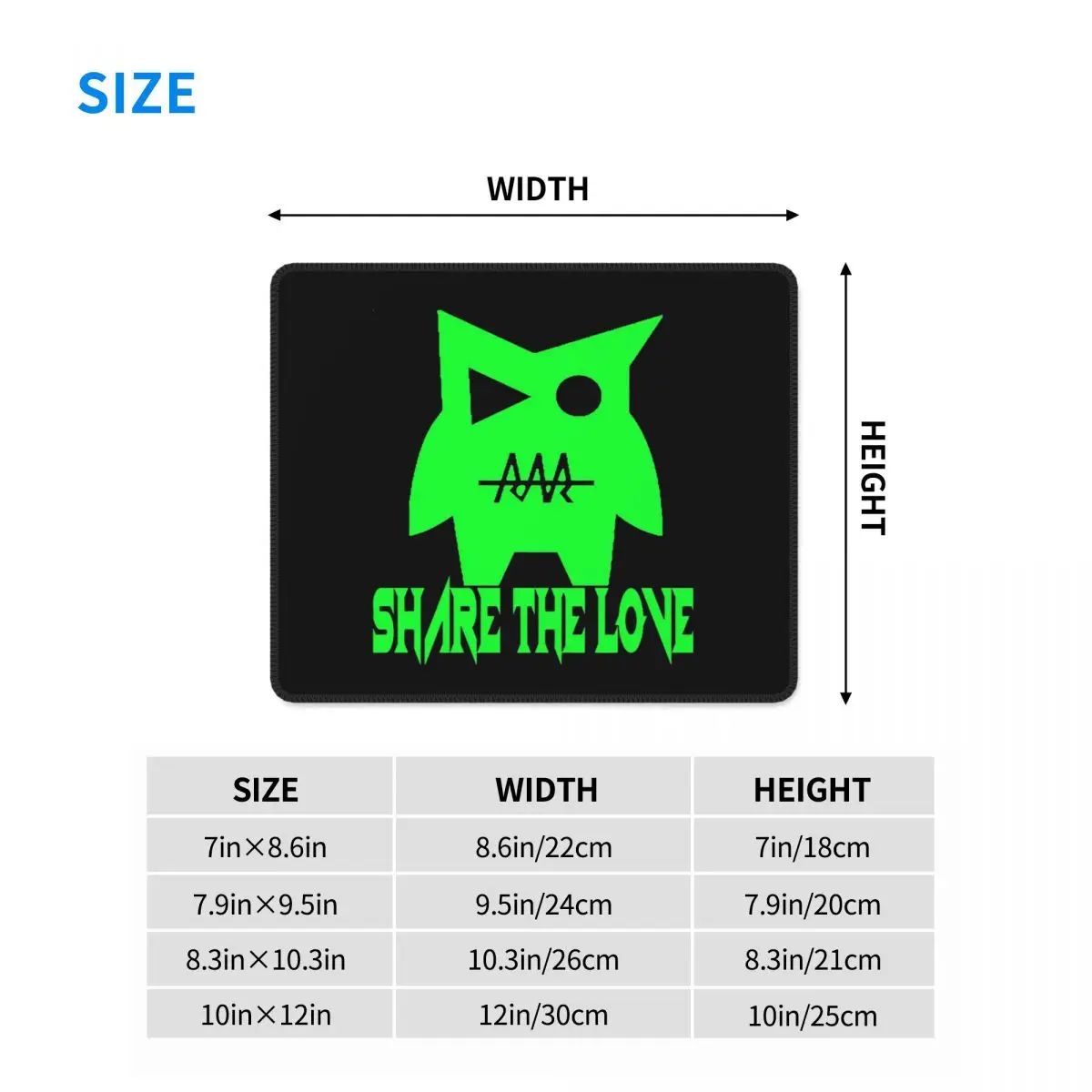 Share The Love Prime Series 48 Mouse Pad Computer Keyboard Mouse Mat Gamer PC Laptop Desk Mat Office Accessories Table Mats