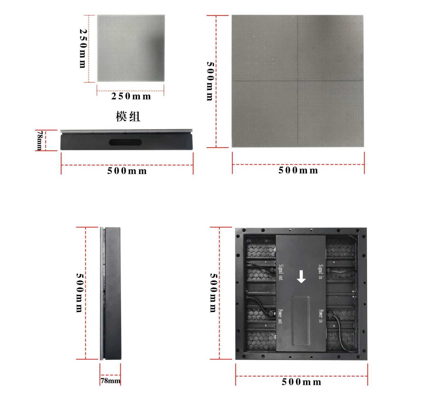 Interactive Control System Dance Floor LED Display P6.25 LED Floor Tile Screen Stage LED Screen Panel