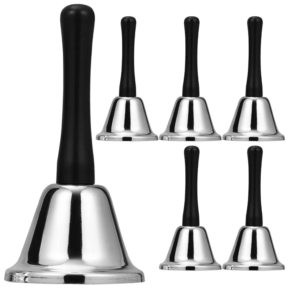

6Pcs Hand Bells Metal Durable Decorative Bells for Bar Ktv Restaurant Christmas Tree Decoration Party Festival Use