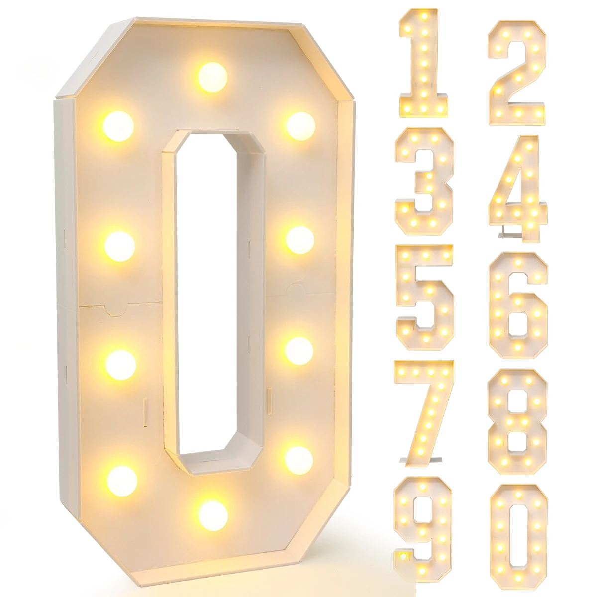 91.5cm DIY Marquee Light Up Numbers for 18th 21st Birthday decay Mosaic Numbers for baloons Anniversary Party Foam Board Kit# Co