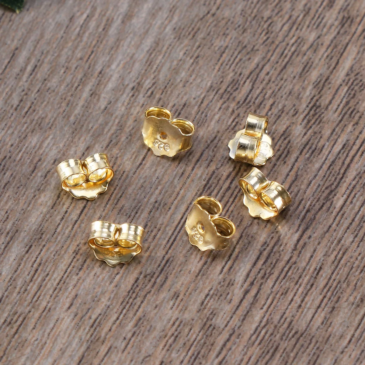 

6 Pcs Earring Back Support Korean Version Backs Replacements Golden Safety for Earrings Women's