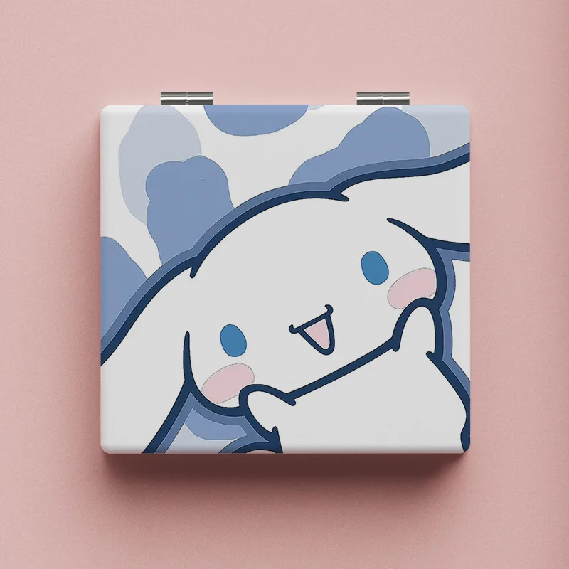 Sanrio Spiegel Draagbare Kleine Spiegel Hello Kitty Cinnamoroll Draagbare Opvouwbare Spiegels Dubbelzijdig Patroon Make-Up Cadeau Voor Meisje