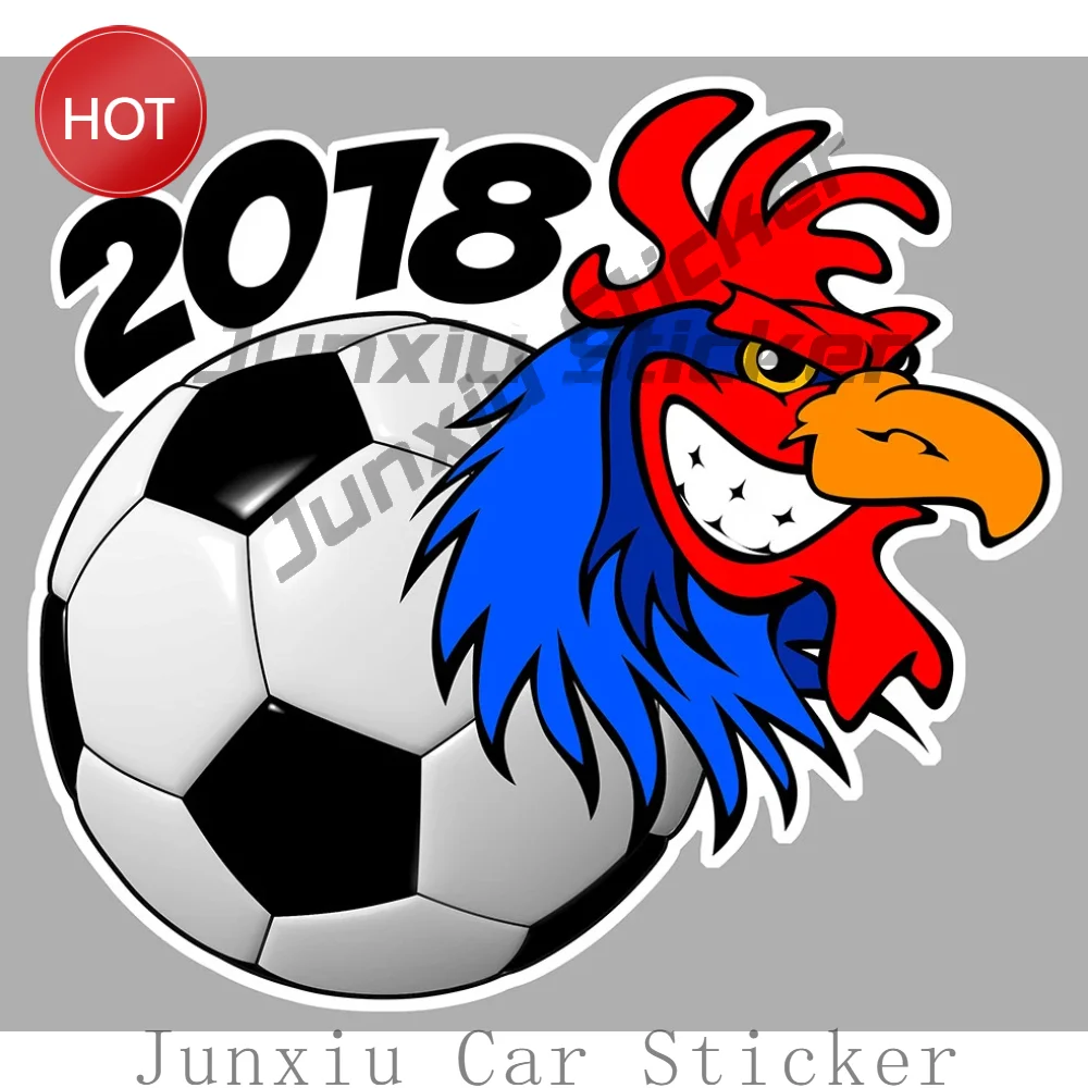 Coq Coupe Ballon Football Equipe France 2018 - Autocollant Classic Pvc Decal Waterproof For Car Body Pickup Tailgate Toolbox