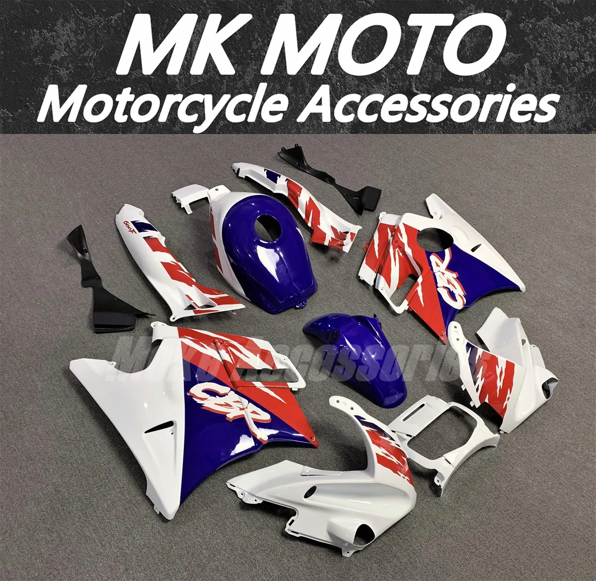 Kit de carenagens de motocicleta adequado para cbr600f f3 1995-1996 conjunto de carroceria injeção abs de alta qualidade novo branco azul vermelho