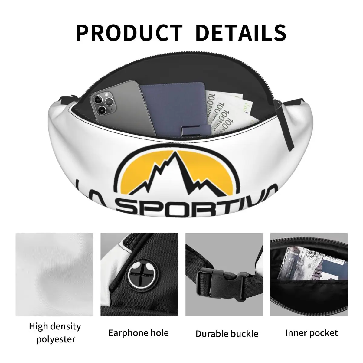 La Sportiva Logo Dumpling Bags Accessories For Unisex Street Belt Bag