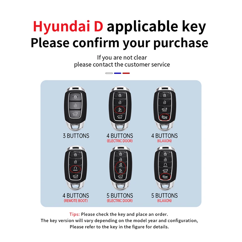 Zinc Alloy Car Key Case For Hyundai Palisade Grandeur Azera Elantra GT Kona 2018 2019 Remote Fob Protector Cover Accessories