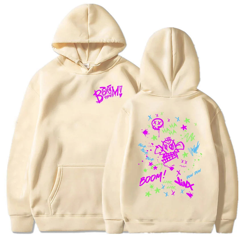 Damska bluza z kapturem Boom Monkey Jinx Arcane Hahaha Bluzy z kapturem Cartoon Funny Graphic Bluzy z kapturem Sudadera Mujer Winter Unisex Cloth