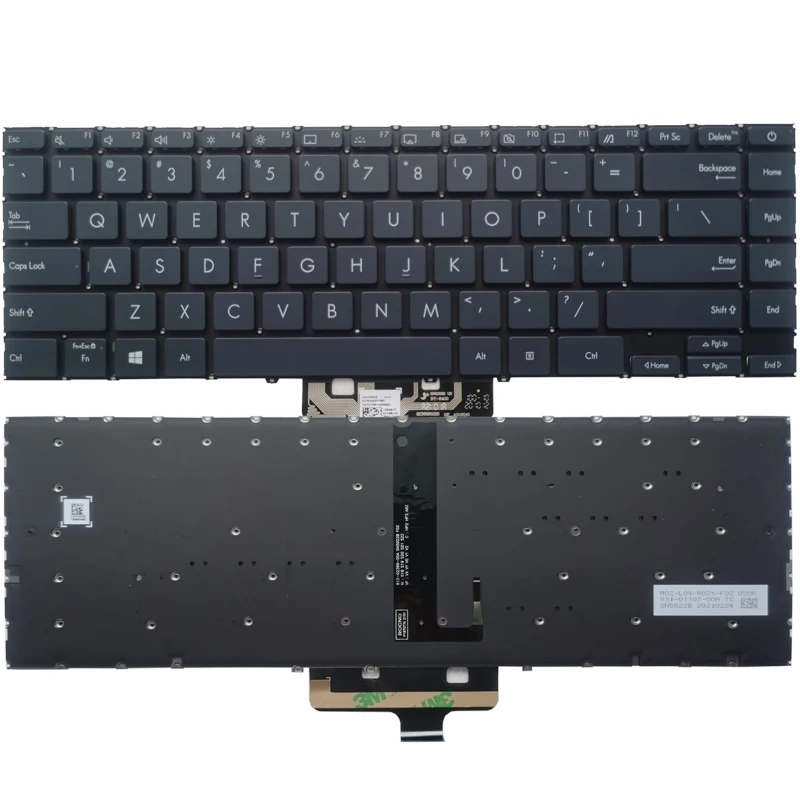 

New US laptop Keyboard For ASUS Zenbook Q408 Q408U Q408UG English Black backlight