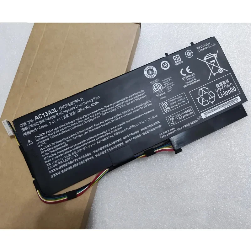 

AC13A3L 2ICP5/60/80-2 KT.00403.013 Laptop Battery For Acer Aspire 11" P3-131 P3-171 P3-EE3 Ultrabook TravelMate X313-E X313-M%10