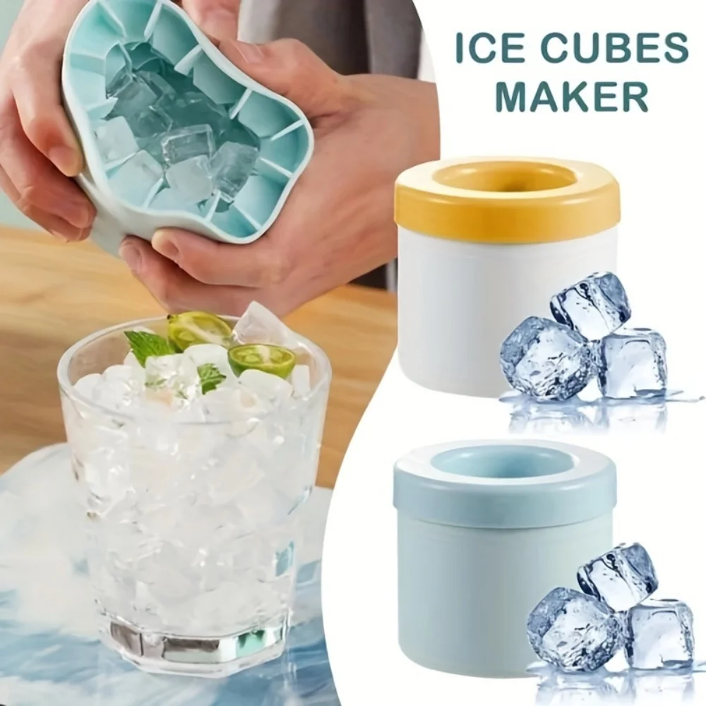 1 Cylindrical Ice Cube Mold, Silicone Ice Mold for Quick Freezing of Ice Cubes for Home Bars