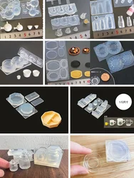 Miniature Food Play Drop Adhesive Clay Handmade Miniature Mold Diy Bottle Cup Class Mold Cutlery Dish Mold