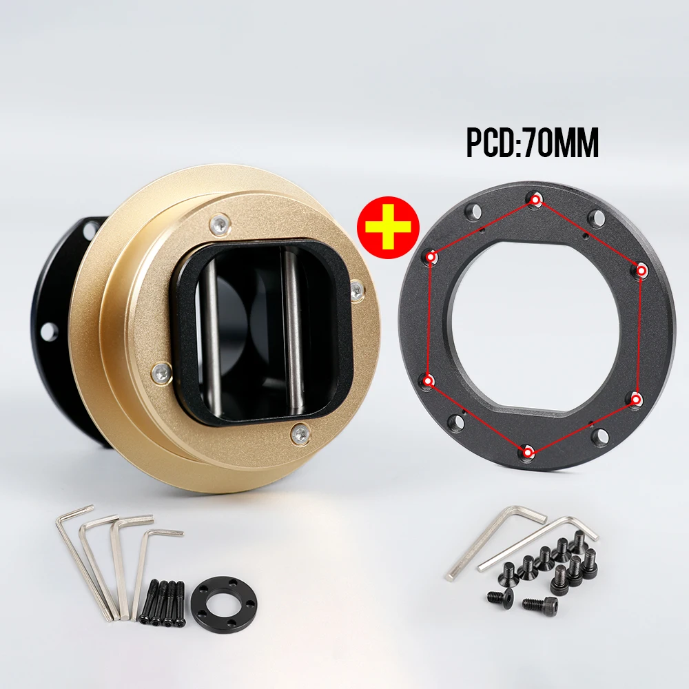 Replacement for Fanatec QR2 Wheel-sides Quick Release Hub with 6X70mm Steering Wheel Spacer Adapter