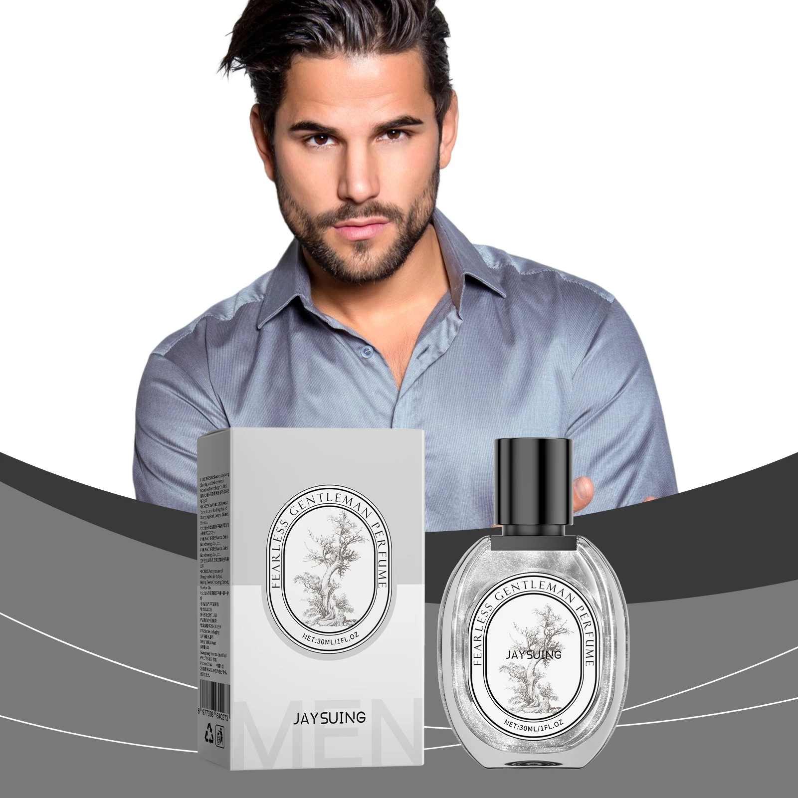 Jaysuing Fearless Herenparfum Klassiek Premium Eau de Toilette Woody Heren Dating Langdurige geur Niche Frisheid