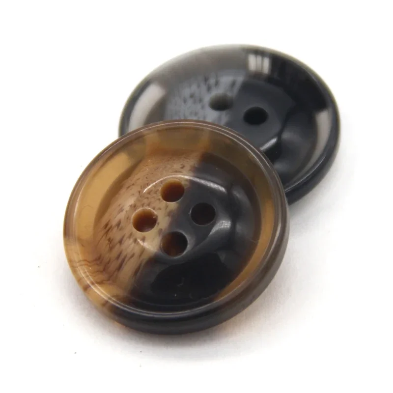 30mm Black Large Resin Horn Buttons For Clothes Men Suit Jacket Coat Blouse Decorative DIY Crafts Sewing Accessories Wholesale