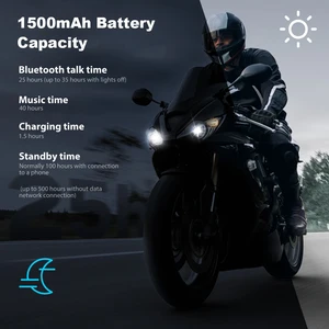 Gearelec GX10 Bluetooth Motorradhelm Head Phone 10 Pilots BT Moto Wireless Intercom Musik PK B4FM-X 6 Hauptverkauf Batterie PK5 - №2
