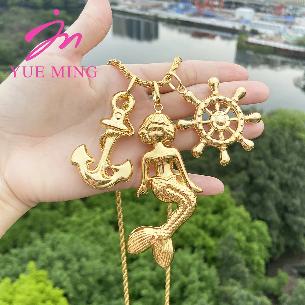 3 stücke Anhänger mit 60cm Kette für Frauen Männer 18k vergoldet Kupfer Tier Muster Anhänger Modeschmuck täglichen Verschleiß Jubiläum
