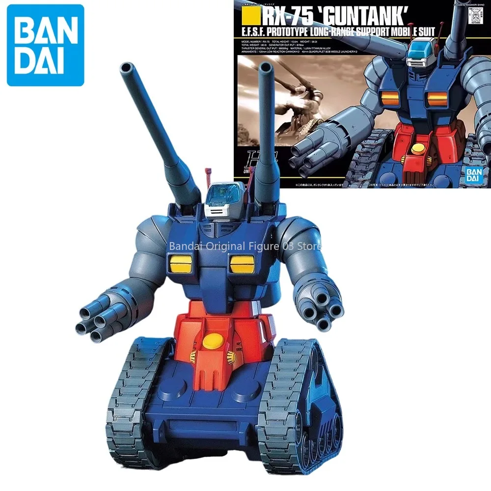

Bandai in Stock Original HGUC 007 1/144 RX-75-4 Guntank Gundam Anime Action Figure Assembly Mode Collection Toys Gifts for Kids
