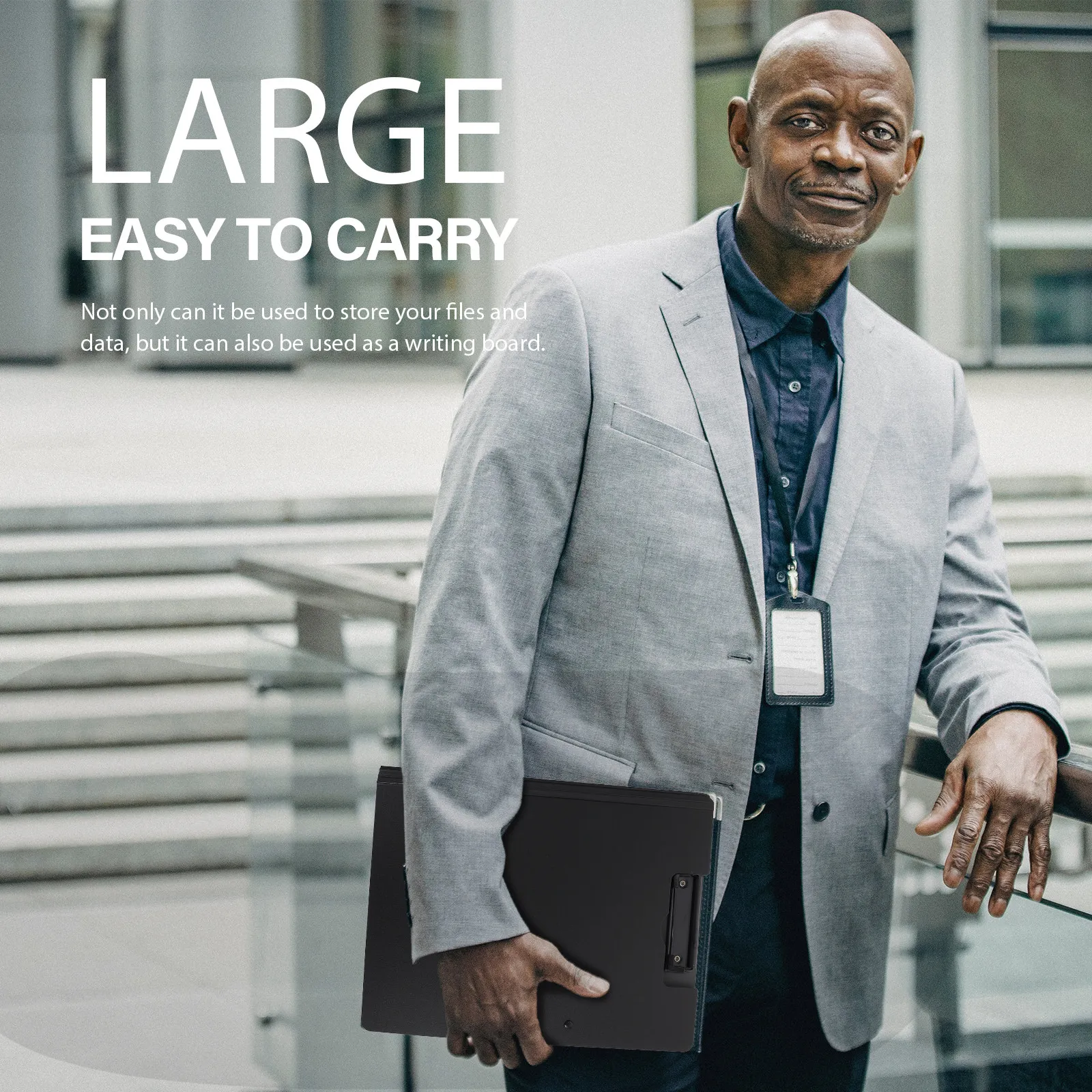 

Portable File Clipboard Premium Writing Clipboard Document Organizer Office Stationery Multipurpose Writing Pad Memo Clip Board