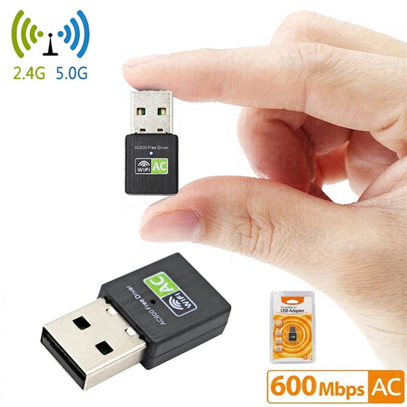 

Бесплатный драйвер USB Wi-Fi адаптер 600 Мбит/с Wi-Fi адаптер 5 ГГц антенна USB Ethernet ПК Wi-Fi адаптер Lan Wi-Fi Dongle AC Wi-Fi приемник
