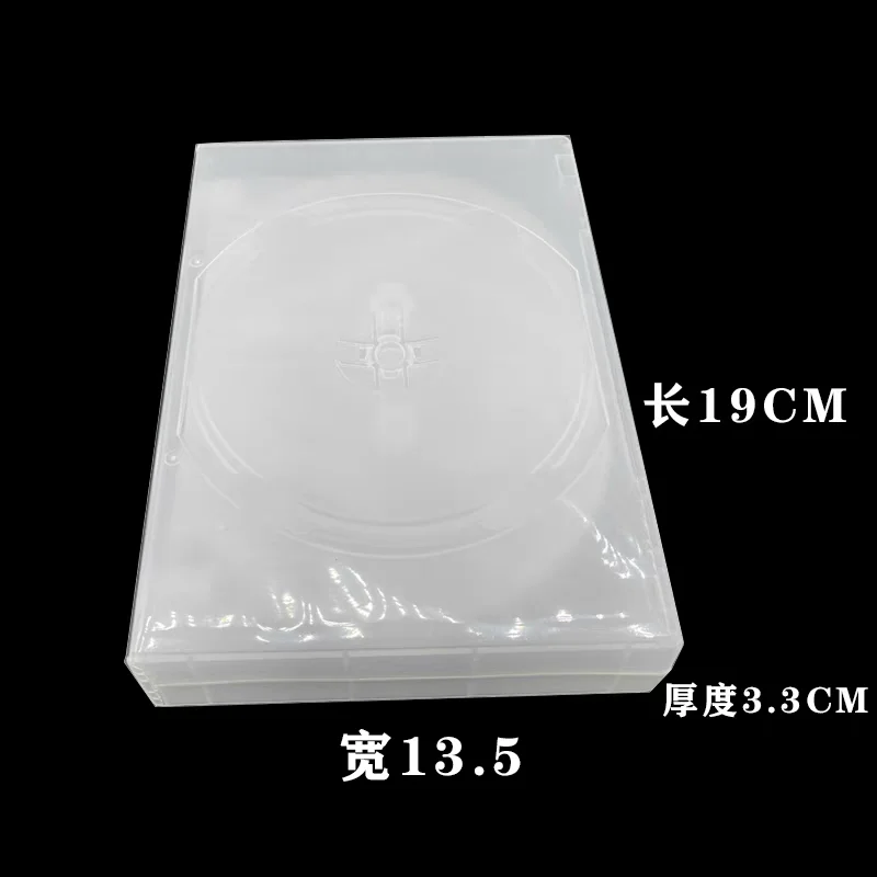 CD Case DVD BDR Disc Box White Plastic For 10 Discs 5Pcs/Pack