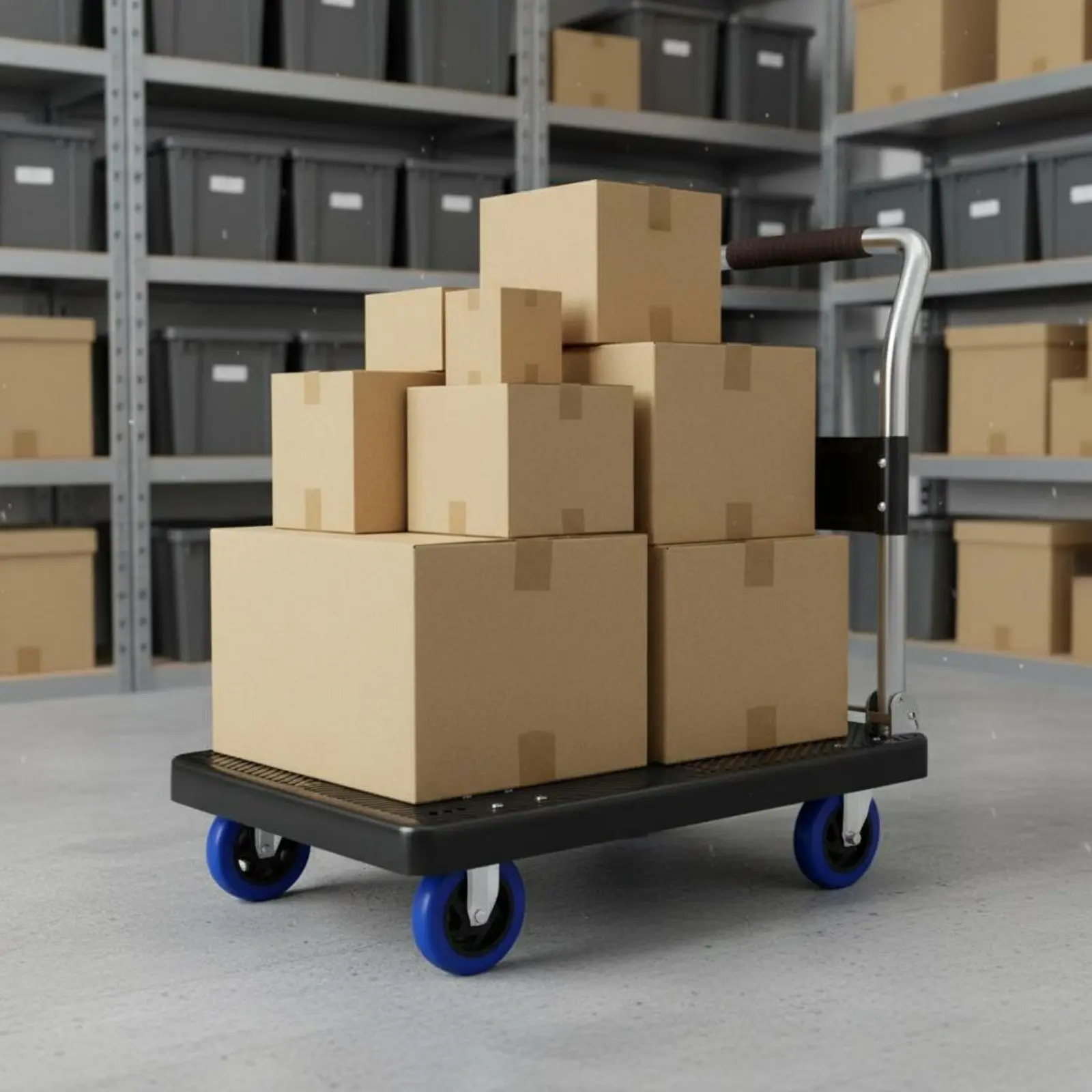 Foldable Trolley Lightweight Folding Hand Truck Portable Hand Truck Easy to Carry Folding Trolley Trolley Space Saving