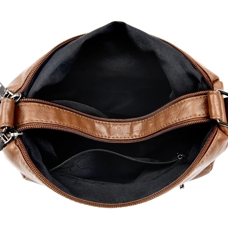 2024 New Large Capacity Luxury Handbags Women Vintage Bags for Women Designer Female Soft PU Leather Shoulder Bags Crossbody Bag image 6