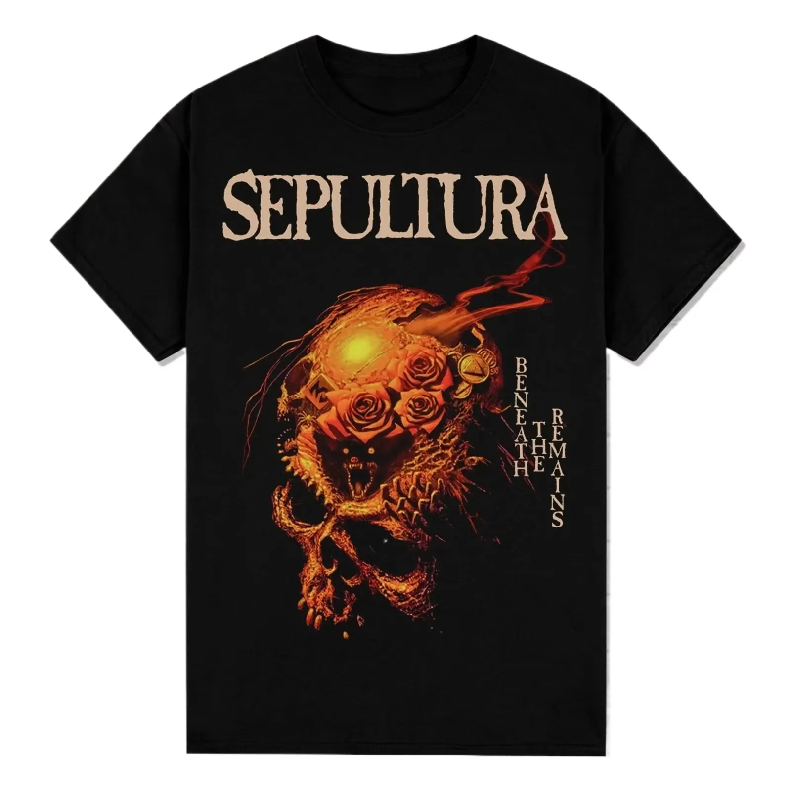 

Sepultura T-Shirt Beneath The Remains 1989 Thrash Death Metal Groove Metal Summer Cotton Men's Women Top Tee Streetwear Casual