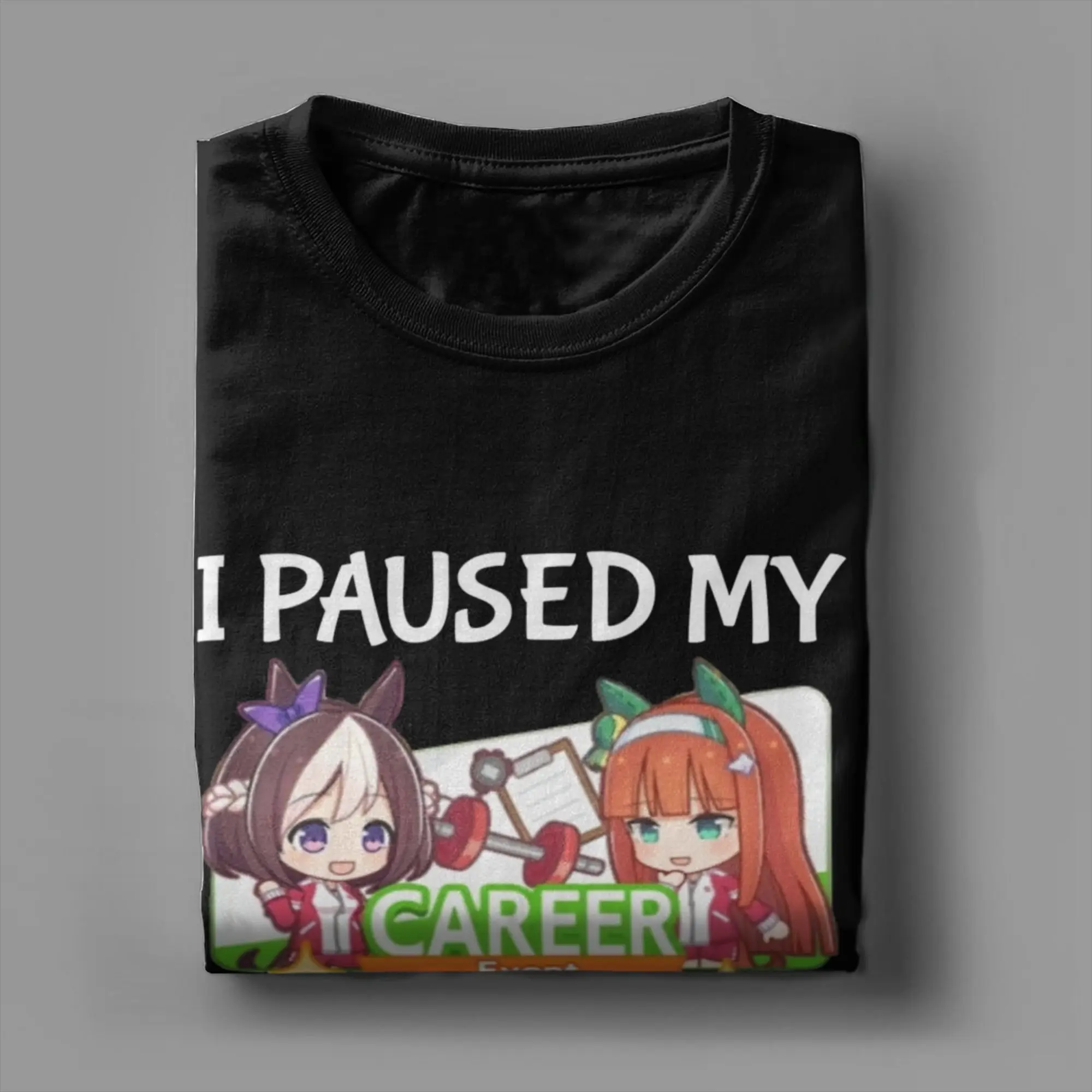 مضحك لقد أوقفت بلدي أوما موسومي الوظيفي أن أكون هنا تي شيرت الرجال Crewneck 100% القطن تي شيرت قصير الأكمام تيز حجم كبير الملابس