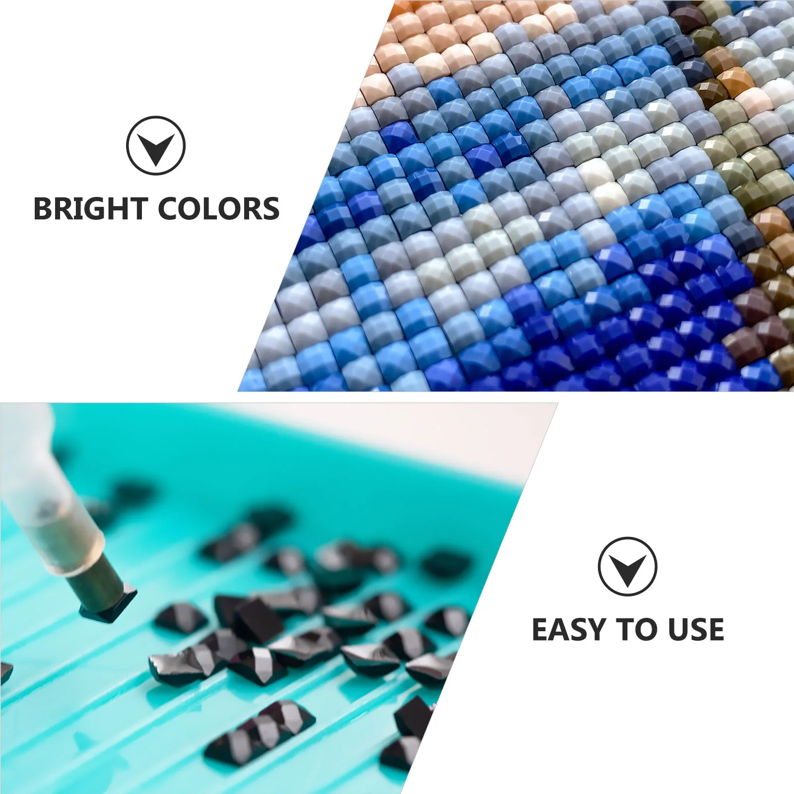 

Rhinestone Painting Accessories Special Designed Small Exquisite Square Diamonds for Shiny DIY Decorations Gifts