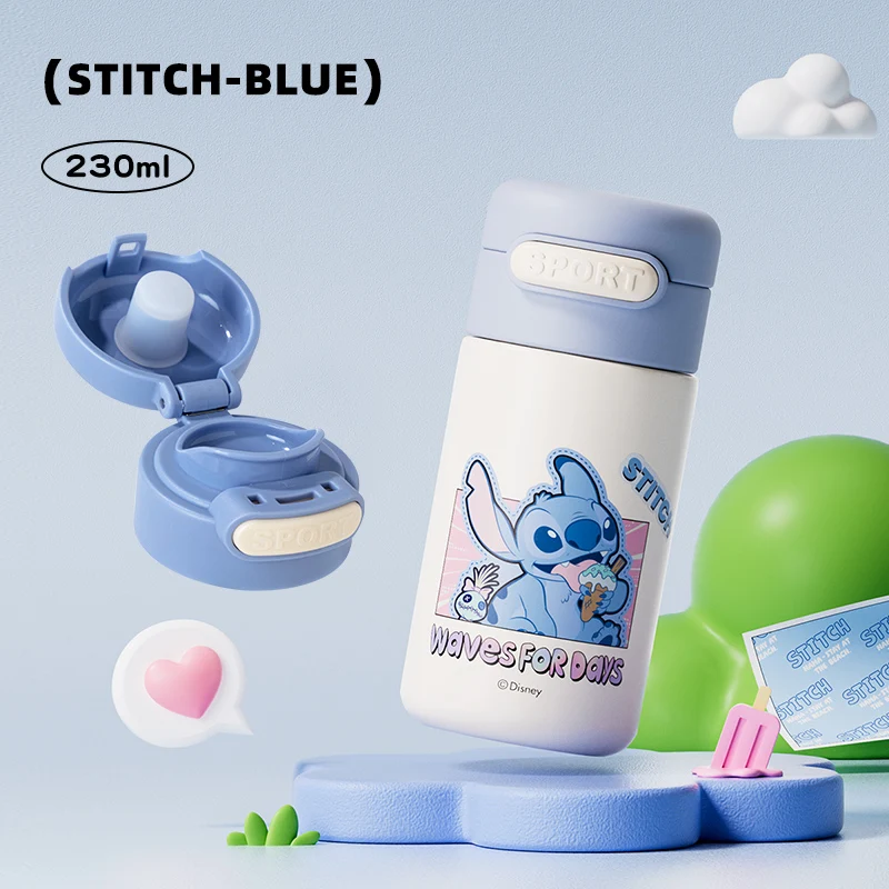 كوب جيب معزول من ديزني، زجاجة مياه صغيرة محمولة من الفولاذ المقاوم للصدأ على شكل دب الفراولة للأولاد والبنات