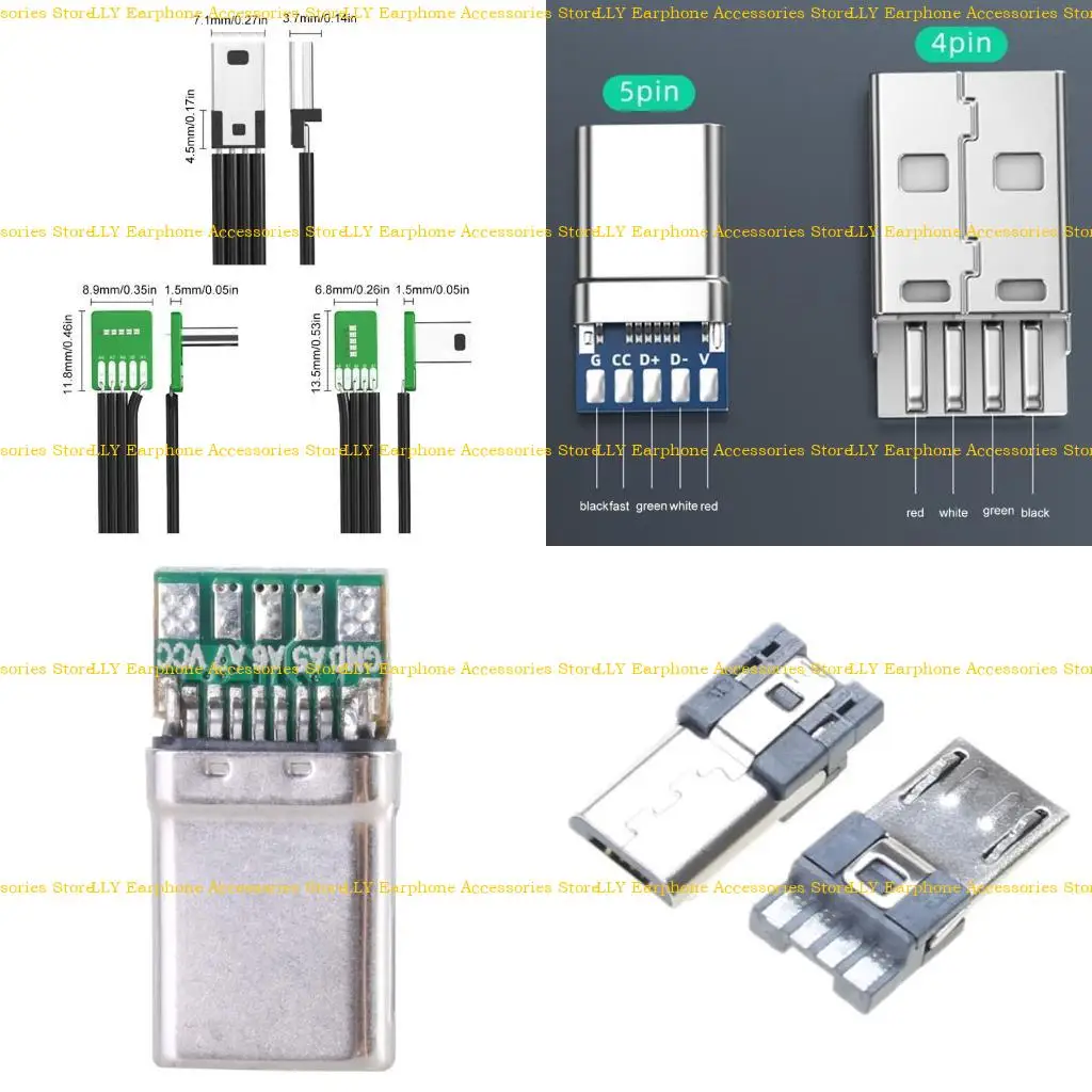 

462E USB -порт 2.0 Замена паяла адаптер паяла USB 4PIN/TYPE C 5PIN PCB MONT