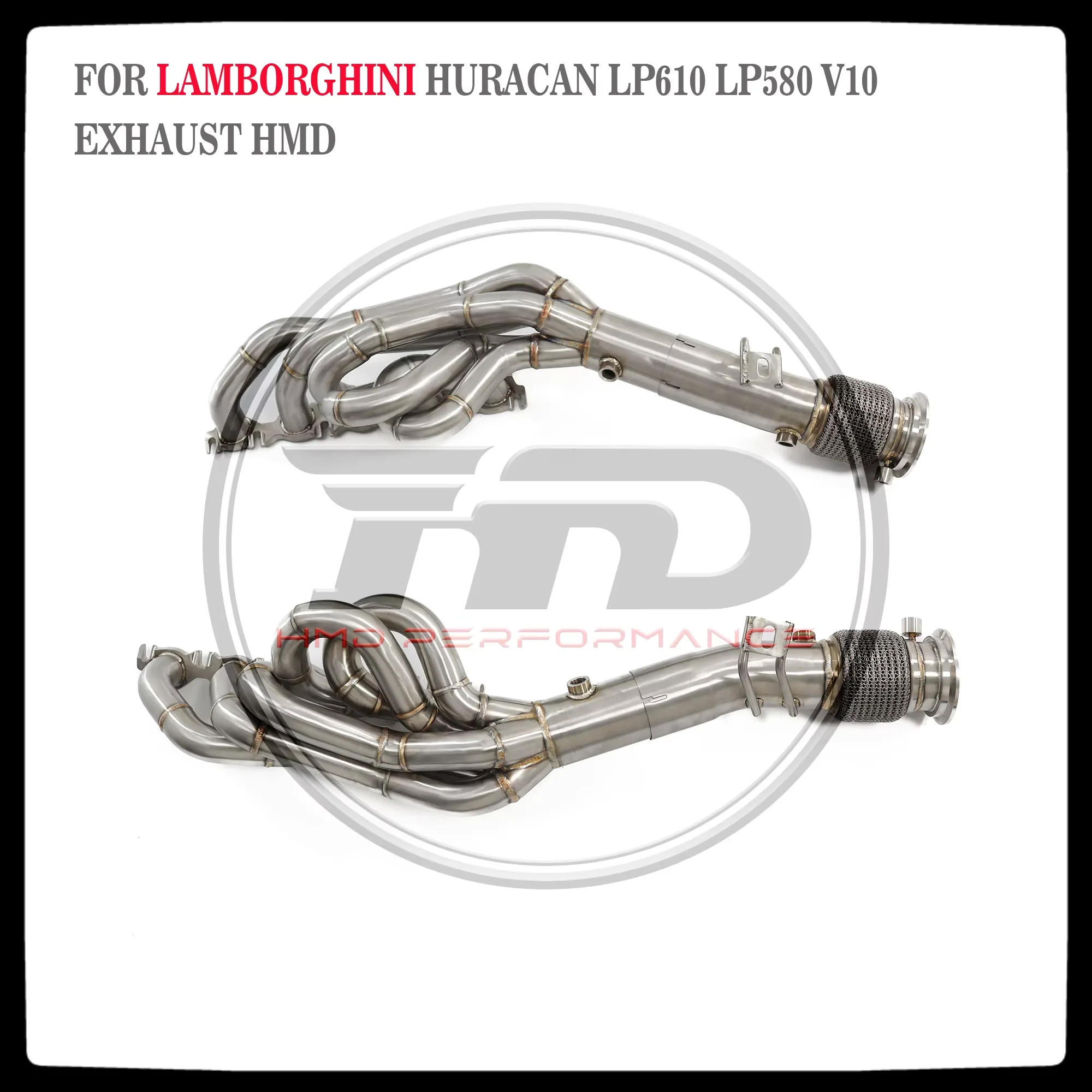 

HMD Exhaust System High Flow Performance Catless Headers for Lamborghini Huracan LP580 LP610 Without Heat Shield OPF Version