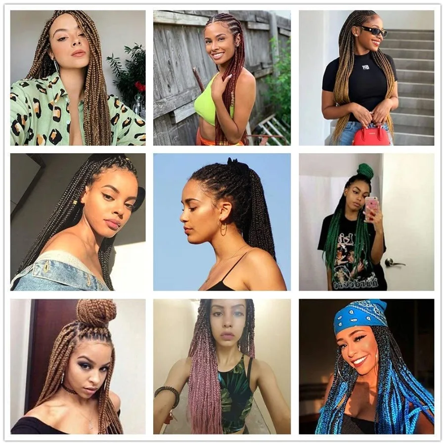 وصلات شعر تجديل مسبقًا، شعر كروشيه احترافي، 32 بوصة، 8 عبوات، إعداد الماء الساخن، بيرم ياكي، اصطناعي H