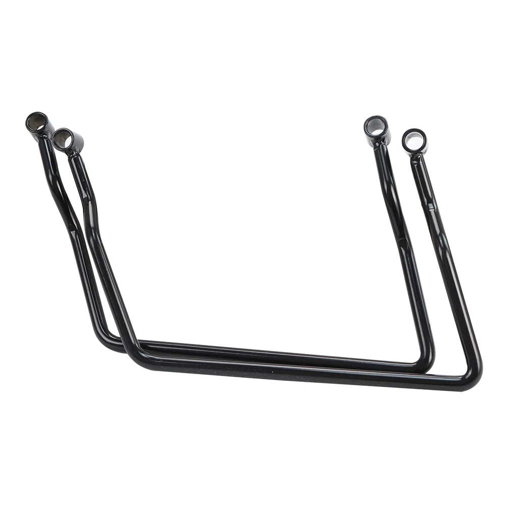 دراجة نارية السرج دعم بار ، أسود ، كروم ، قوس الحرس السكك الحديدية ، العالمي الأمتعة صالح لياماها ، هوندا ، هارلي ، 25 سنتيمتر ، 2 قطعة