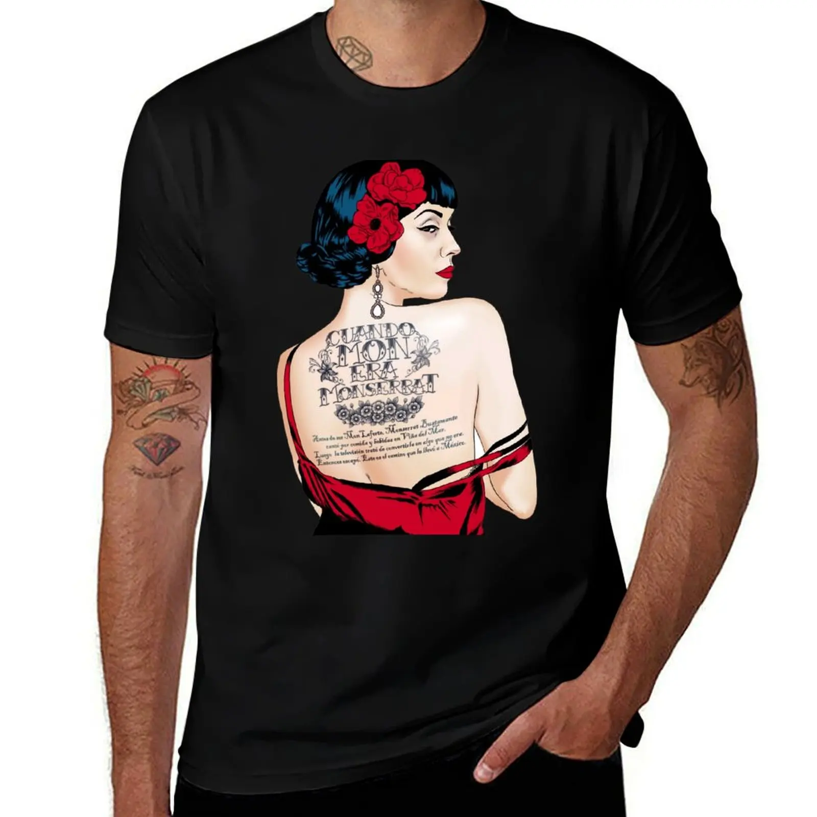 

Mon Laferte T-Shirt Vintage Print Crew Neck Tee