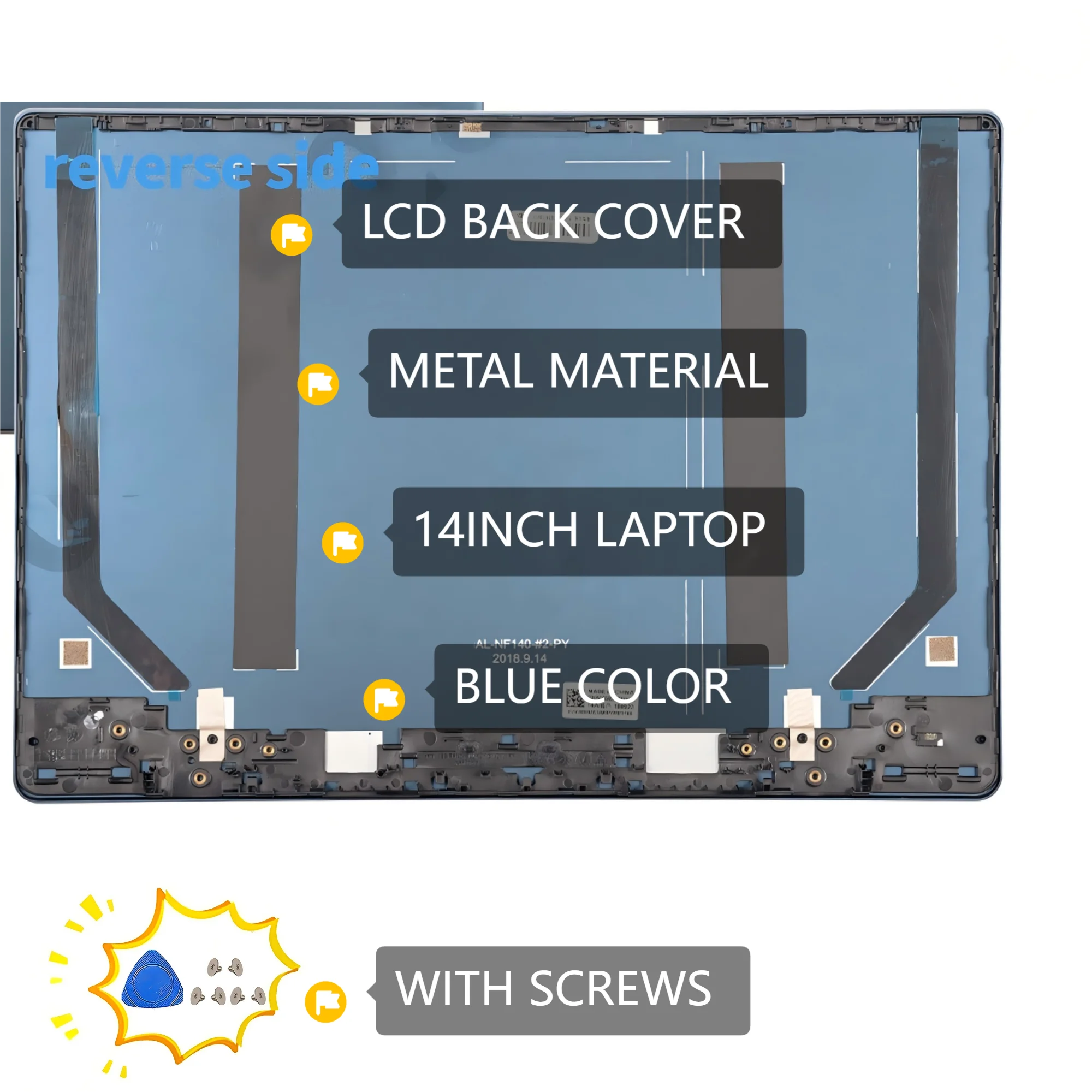 新しいハウジングケース Ideapad 330S-14 330s-14IKB 330S-14IKBR 330S-14AST 5CB0R07634 バックカバーベゼルパームレスト上部下部