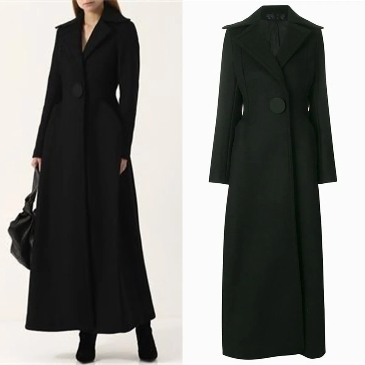 Manteau Long en laine et cachemire épais pour femme, 1 pièce, Blazer sur mesure, robe de bal, veste de bureau