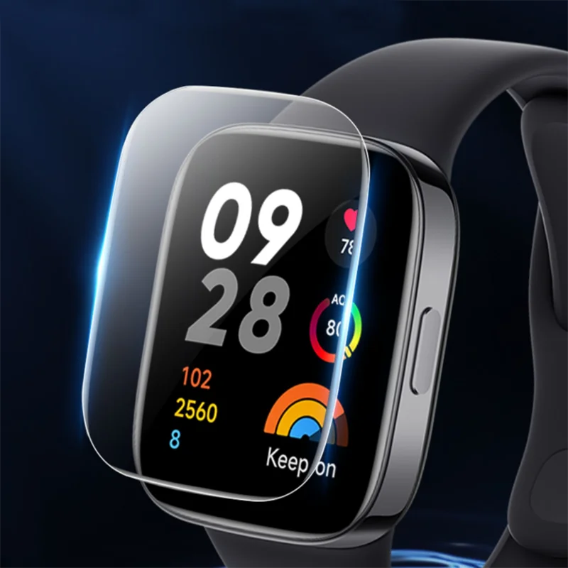 5 قطعة لينة بولي TPU فيلم واقية واضحة ل شاومي Redmi ساعة 3/Mi ساعة لايت 2 حامي الشاشة غطاء POCO Smartwatch اكسسوارات